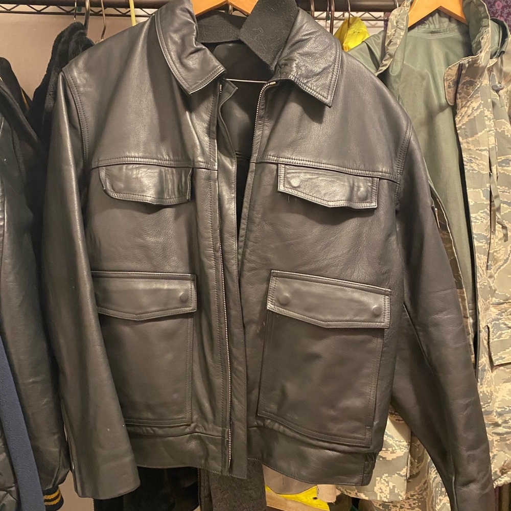 Men's Black Leather Jacket